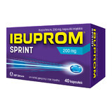 Ibuprom Sprint 200 mg, 40 capsule molli