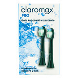 Claromax Pro, punte di ricambio per spazzolino sonico, 2 pezzi