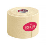 CureTape Boob Tape, nastro elastico per modellare e sostenere il seno con capezzoli, beige, 5 cm x 5 m, 1 pz.