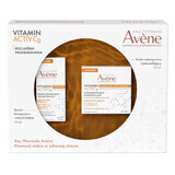 Avene Vitamin Cg Innovativo trattamento ringiovanente per schiarire l'iperpigmentazione, siero correttivo e schiarente, 30 ml + crema schiarente intensiva, 50 ml