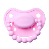 Luu Kids, pacifier, positioning, silicone, Pink A Boo, from 6 months, 1 piece