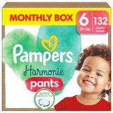 Pampers Harmonie Pants, pannolini, taglia 6, 15 kg+, 132 pz.