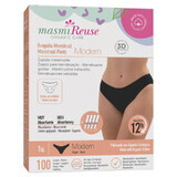 Masmi Modern, slip mestruali, cotone biologico, taglia L, 102-110 cm, 1 pz.