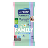 Septona Dermasoft, salviette umidificate, camomilla, 12 pezzi