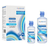 Horien Ultra Comfort soluzione multifunzionale, soluzione per lenti a contatto, confezione maxi, 360 ml + 100 ml