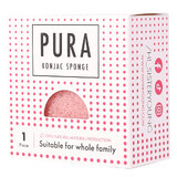 Sister Young Pura, spugna konjac per il lavaggio del viso, rosa, 1 pz.