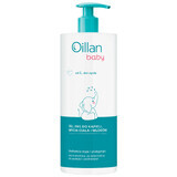 Oillan Baby, gel 3 in 1 per bagno, corpo e capelli, dal primo giorno di vita, 750 ml