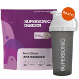 Supersonic Keto Meal, gusto gelato alla vaniglia, 800 g + shaker, 700 ml gratis