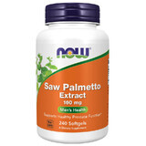 Now Foods Estratto di Saw Palmetto, palma sabal, 240 capsule softgel