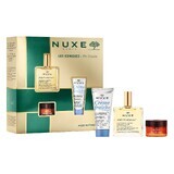 Nuxe Bestsellers set Huile Prodigieuse, olio secco, 50 ml + balsamo labbra nutriente, 15 g + crema idratante 3 in 1, 100 ml