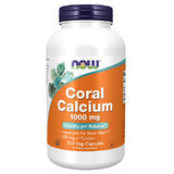 Now Foods Coral Calcium 1000 mg, calcio, 250 capsule vegetali