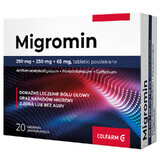 Migromin 250 mg + 250 mg + 65 mg, 20 compresse