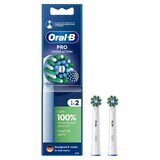 Oral-B Pro Cross Action, punte di ricambio per spazzolino elettrico Clean Maximiser, 2 pezzi