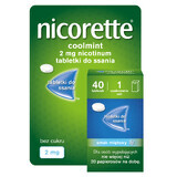 Nicorette Coolmint 2 mg, 40 compresse