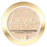 Eveline Cosmetics Feel the Glow, evidenziatore, n. 01, Sparkle, 4,2 g