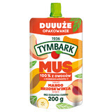 Mousse Tymbark en tubo 100%, manzana, mango, melocotón, plátano, sin azúcares añadidos, 200 g