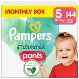 Pampers Harmonie Pants, pannolini, taglia 5, 12-17 kg, 144 pz.