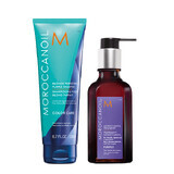 Shampoo biondo + Olio di trattamento viola, 250 ml + 100 ml, Moroccanoil