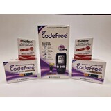 Glucometro CodeFree SD + 2 test della glicemia, 50 pezzi, CodeFree