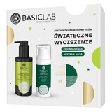 BasicLab Christmas Calming Kit, fluido microesfoliante, 100 ml + crema prebiotica, 50 ml