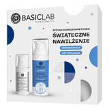 BasicLab Set idratazione natalizia, crema occhi 15 ml + crema viso 50 ml