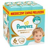 Pampers Premium Care, pannolini, taglia 6, 13-18 kg, 128 pz.