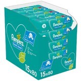 Pampers Fresh Clean Baby Baby Reinigungstücher 15 x 80 Stück