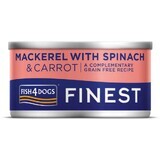 Fish4Dogs Finest cibo in scatola per cani con sgombro, carote e spinaci 85 g