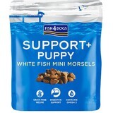 Fish4Dogs Puppy, crocchette per cuccioli per favorire la digestione con pezzi di pesce bianco e prebiotici 150 g