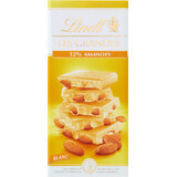 Lindt Les Grandes witte chocolade met amandelen 150 g