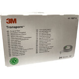 3M Futuro Transpore patch, bobină 1,25 cm x 9,1 m poliuretan transparent 24 buc