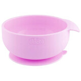 Chicco Silicone bowl with suction cup pink 6m+