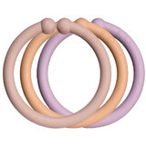 BIBS Loops anillos, Blush/ Peach/ Dusky Lilac 12 piezas