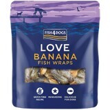 Fish4Dogs Dog Treats Rotoli di pesce con banana 100 g