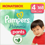 Culotte Pampers Harmonie taille 4 - paquet mensuel 168 pcs