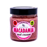 Macadamianotencrème met gevriesdroogde frambozen - krokant, 180 g, Macadamia