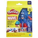 Capitan America Marvel, figura d'azione flessibile con accessori, 10 cm, +4 anni, Play Doh