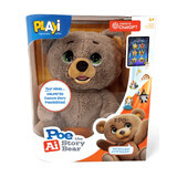 Plus interactive AI interactive Poe the Storyteller Poe Bear, 4 years+, Sky Rocket