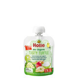 Puré ecológico de manzana y pera con yogur Tasty Turtle, 85g, Holle