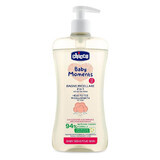 Sampon si gel de dus micelar dermatologic Baby Moments Sensitive, 500 ml, +0 luni, Chicco