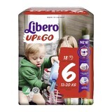 Libero Up & Go Taglia 6 Pannolino Per Bambini Con Peso 13-20kg, 18Pannolini