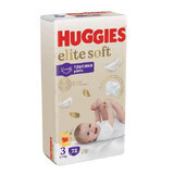 Pantaloni per pannolini Elite Soft n. 3, 6-11 kg, 72 pezzi, Huggies