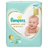 Pannolini Premium Care n. 3, 6-10 kg, 80 pezzi, Pampers