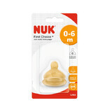 First Choice Plus M1 latex teat, 0-6 months, Nuk