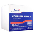 Sterile 10x10 cm pads, Cara, 20 sachets/box, Labormed