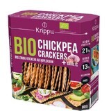 Biologische glutenvrije crackers met naut en knoflook, 80 g, Krippu