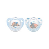 Ciuccio Nuk Disney Dumbo, silicone, M3, 18-36l, 2 pz