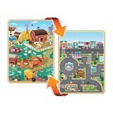 Tappeto da gioco doppio per bambina Prince Lionheart City / Farm