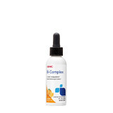 Gnc B-complex, Complesso di vitamine B liquido al gusto di arancia naturale, 60 Ml
