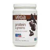 Vega Protein And Greens, Proteína vegetal y verduras, sabor chocolate, 618 G